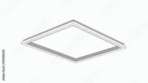 Modern Square Ceiling Light.
