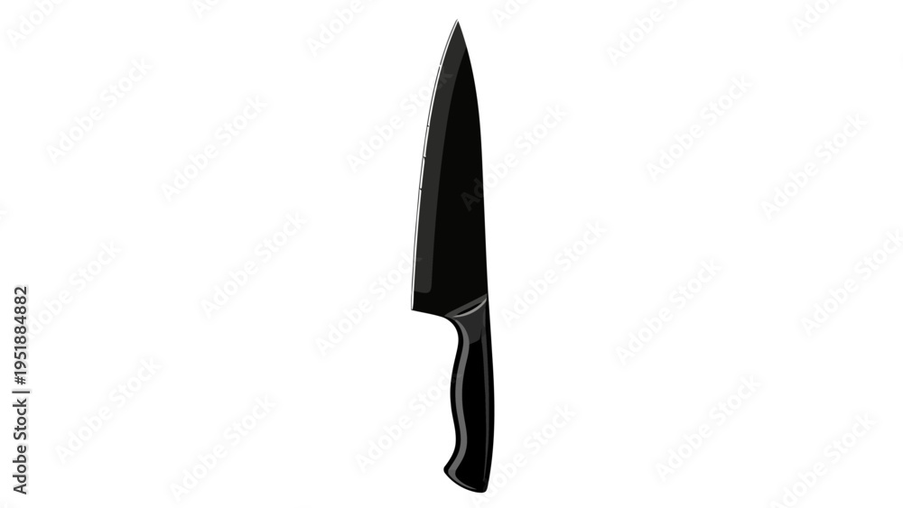 Obraz premium Black Kitchen Chef Knife.