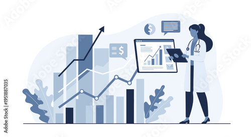 A calming and modern graphic of stylized leaves, perfect for conveying natural concepts, wellness, or a fresh, minimalist design aesthetic in marketin