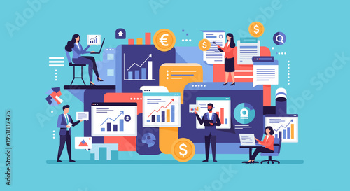 A thoughtful man stands in a blue space, suggesting planning, decision-making, and strategic thinking. Suitable for business presentations or marketin