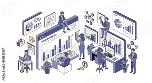 A determined businesswoman concentrates on her laptop at a desk, conveying productivity and focus – ideal for marketing materials and professional web