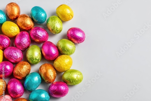 Wallpaper Mural Colorful Easter Eggs on Gray Background Torontodigital.ca