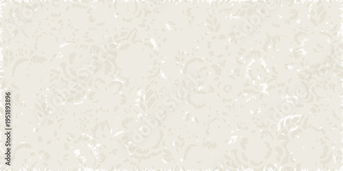 Intricate floral pattern with a faded vintage aesthetic and neutral tones