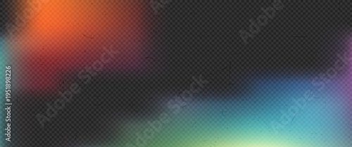 Vintage light leak background with nostalgic film texture dust scratches old camera grain.Vibrant rainbow gradient lens flare.Retro cinematic for photo editing overlays