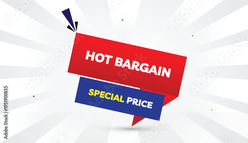 Quadro em tela hot bargain Special Price editable format web banner vector art illustration tem