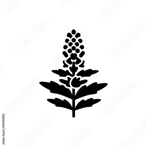 Black and white cannabis leaf illustration isolated on white background vector art