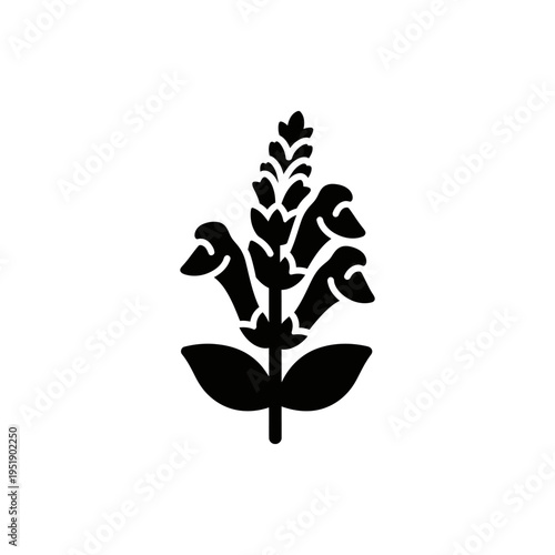 Minimalist cannabis leaf icon vector illustration isolated on white background
