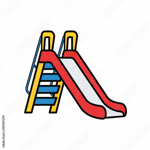 Colorful play structure with a slide offers fun activities for youngsters enhancing their playtime and promoting outdoor exercise and entertainment in a child friendly environment playground