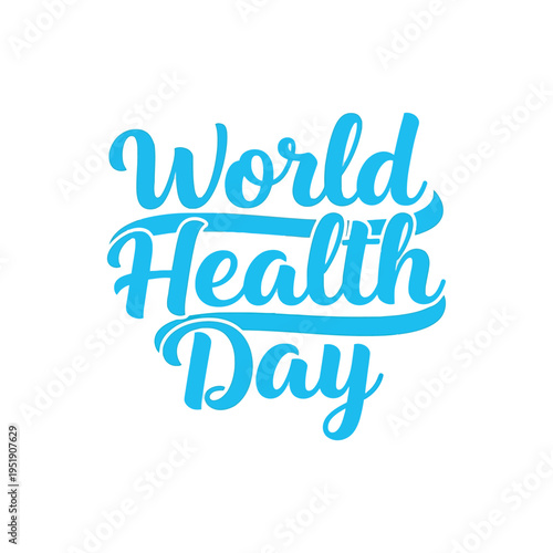 World health day awareness logo