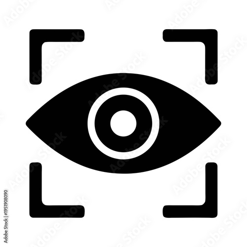 Eye vision scan technology biometric security identification retina scanner recognition system