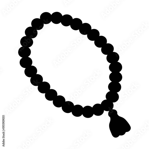 Black prayer beads mala beads meditation beads yoga beads buddhist beads hindu beads for focus