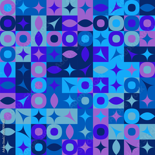 Abstract colorful curved shape pattern background design