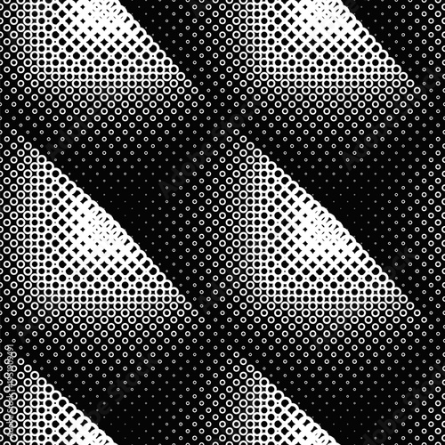 Monochrome seamless abstract circle pattern background design