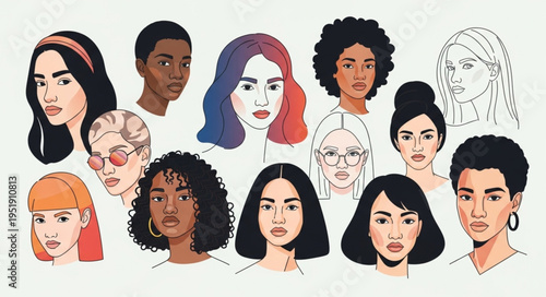 Diverse Group of Women - A Celebration of Beauty and Individuality.