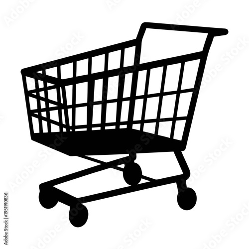 Find the perfect shopping cart trolley vector image for your online store or retail business needs today