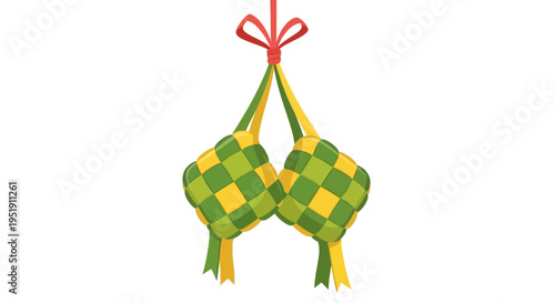 Ketupat Traditional Malay Food.