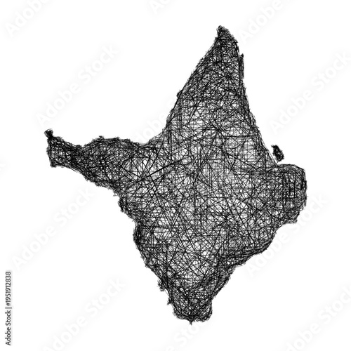 Sketch Aoutline mapa outline map design