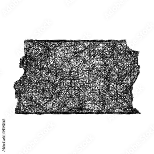 Sketch Distrito Federal outline map design