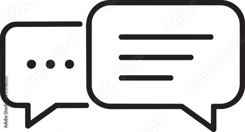 A chat bubble with another bubble containing ellipsis