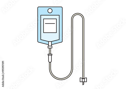シンプルな点滴バッグ