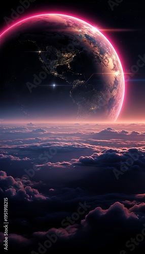 planet in space