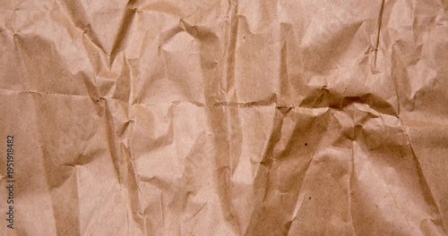 Texture of crinkled paper bag