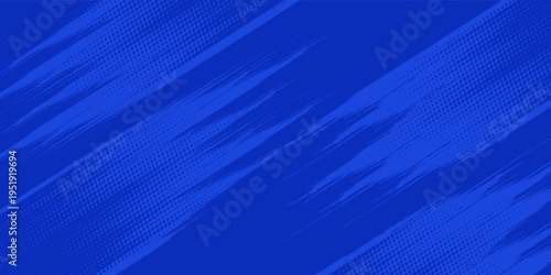 blue color pattern gradient grunge texture background. Dots pop art comics sport style.