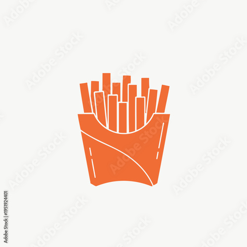 French fries in a container.