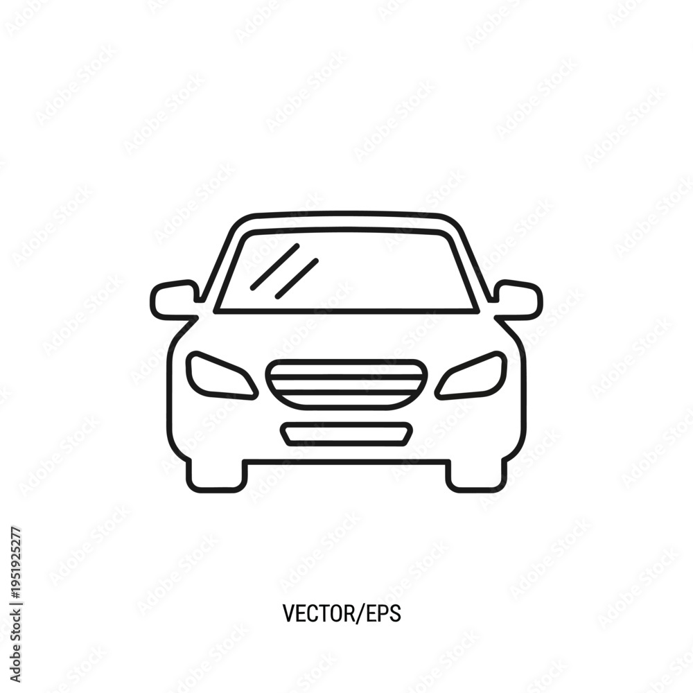 Obraz premium Front View of a Car.