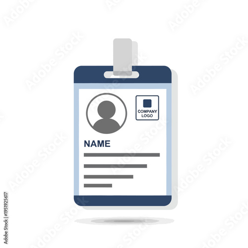 Employee ID Card with Lanyard.