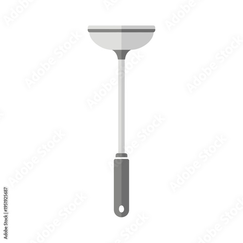 Squeegee with handle and blade.