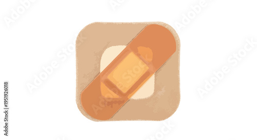 Adhesive Bandage Protection Remedy Medical Care Supply Treatment Skin Injury Healthcare Aid First Medical Tool Dressing Shield Patch Protection for Wounds or Abrasions