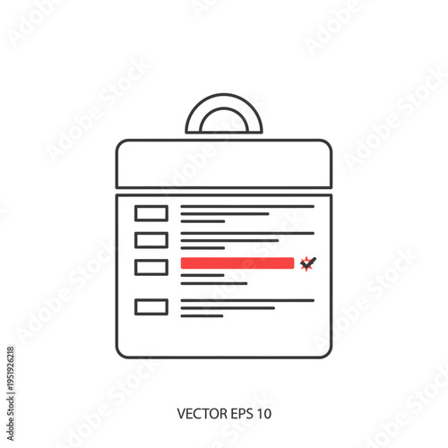 Checklist Document Vector Icon Design.