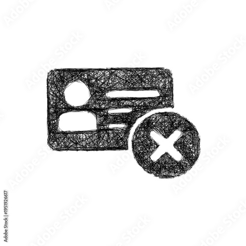 Sketch subscription canceled icon design