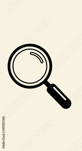 Magnifying glass icon for search.