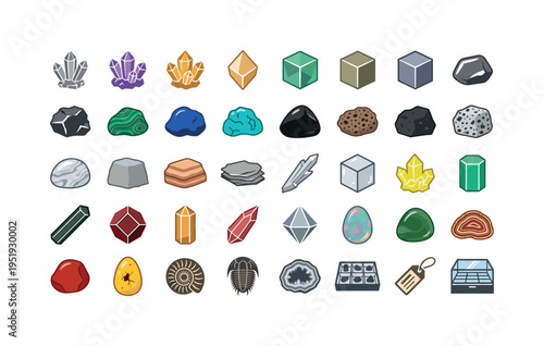 Mineral specimen collection items including crystal cluster quartz, amethyst crystal cluster, citrine crystal cluster, calcite