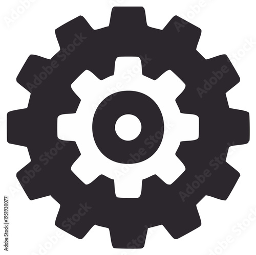 Interlocking Gears Symbolizing Industry Technology and Mechanical Engineering