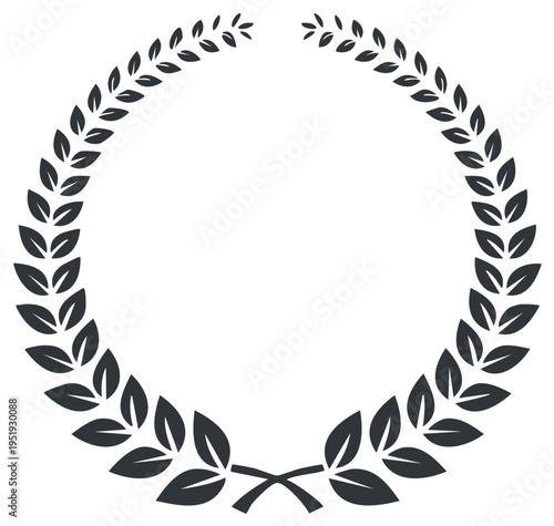 Circular Wreath with Leaves for Decoration and Symbolism