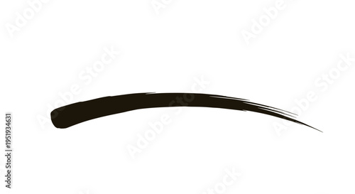 Black eyelash mascara brush applicator.