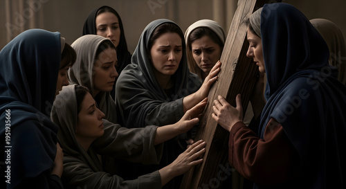 Heartbreaking Good Friday Grief: Mary Mourning Jesus at the Cross