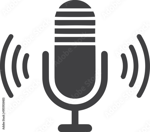 Retro Podcast & Voice Studio Icon