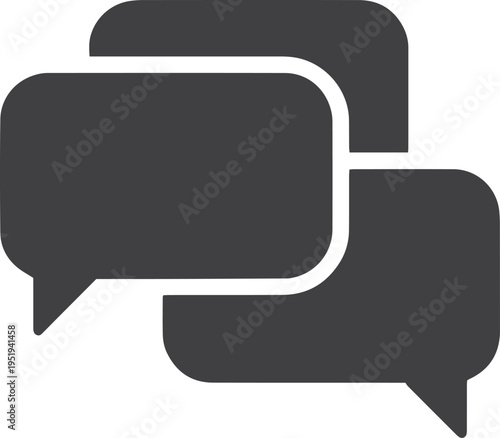 Speech Bubbles and Chat Conversation Message Icon