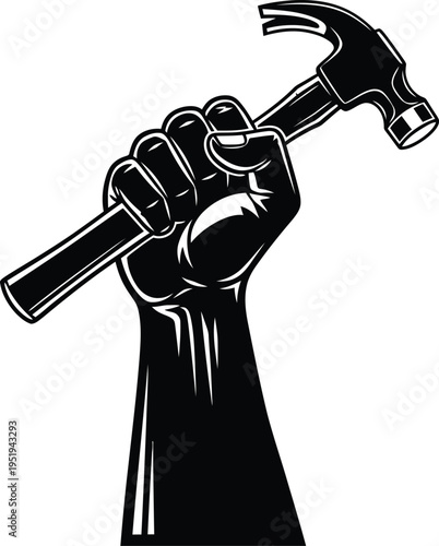 Labor day tribute workers' rights and unity symbol