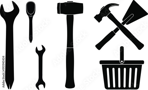 Labor day tools and tradesman celebrations