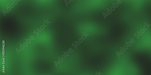 Green dotted texture background, halftone particle gradient forming smooth organic wave shapes.