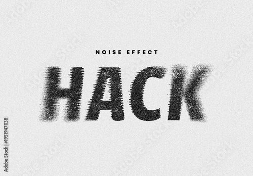 Noise Spray Paint Distortion Text Effect
