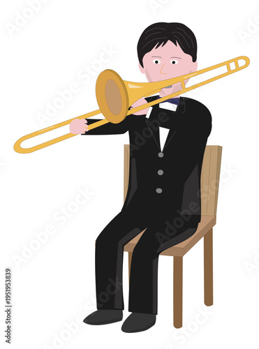 楽器を演奏しているミュージシャン。