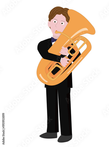 楽器を演奏しているミュージシャン。