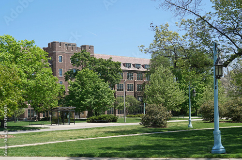 Academic buildings on the campus of Michigan State University
