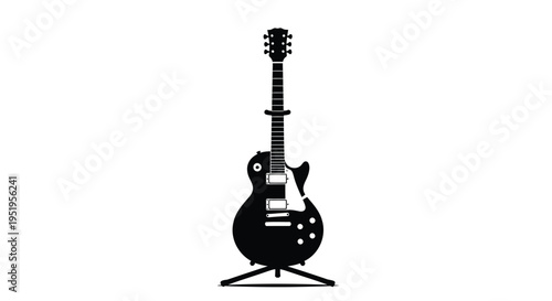 Vector electric guitar icon